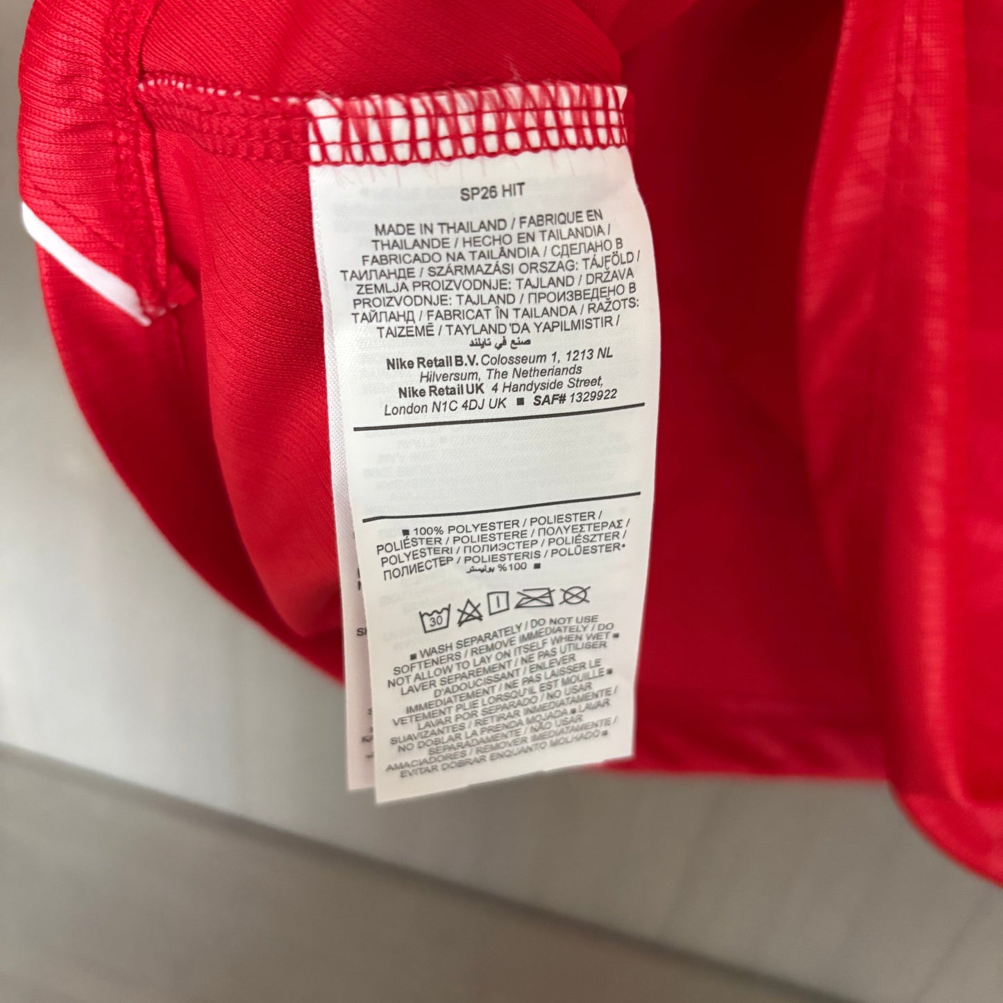 England Away Soccer Jersey World Cup 2026 - Red