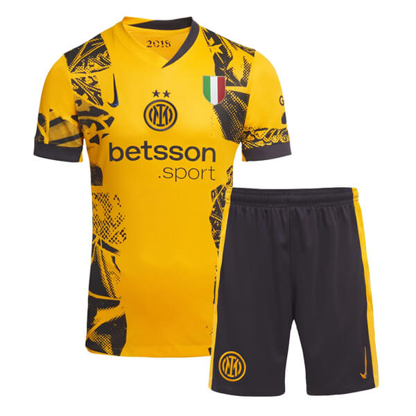 Inter Milan Lautaro Martinez 10 Third Kids Soccer Jersey 2024/25
