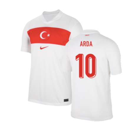 Turkey Arda Turan 10 Home Soccer Jersey Euro 2024