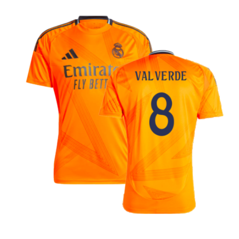 Real Madrid Federico Valverde 8 Away Soccer Jersey 2024/25