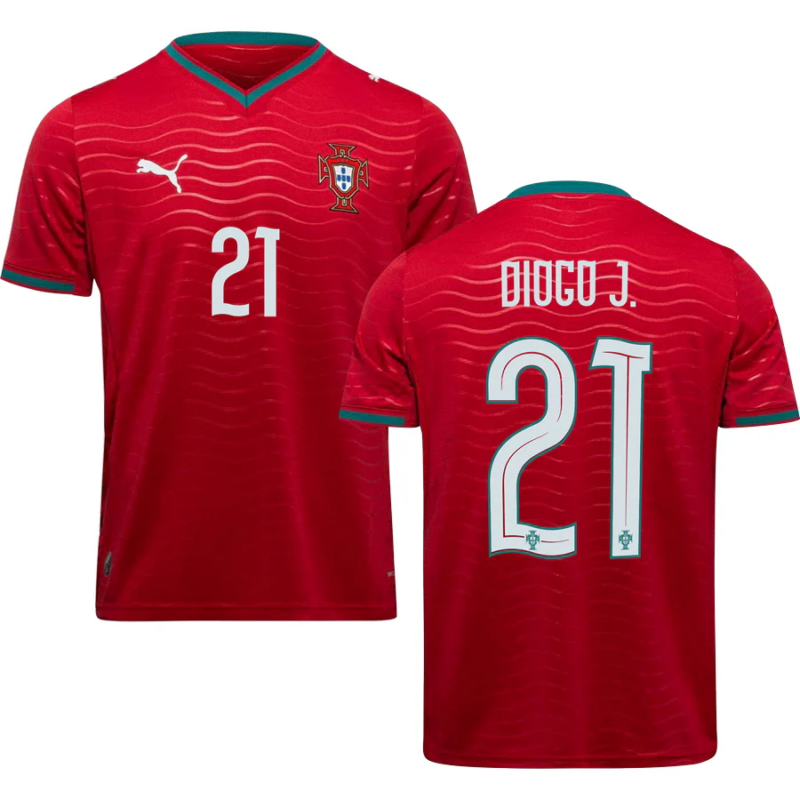 Portugal Diogo Jota 21 Home Soccer Jersey World Cup 2026