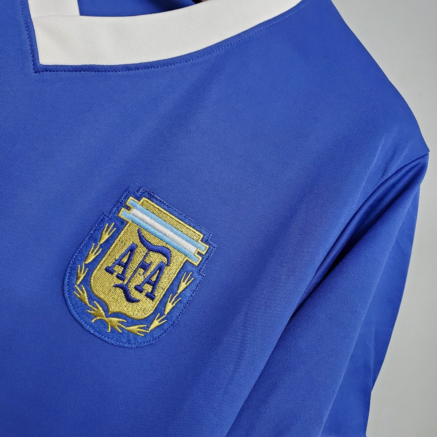 Argentina Away Retro Soccer Jersey World Cup 1986