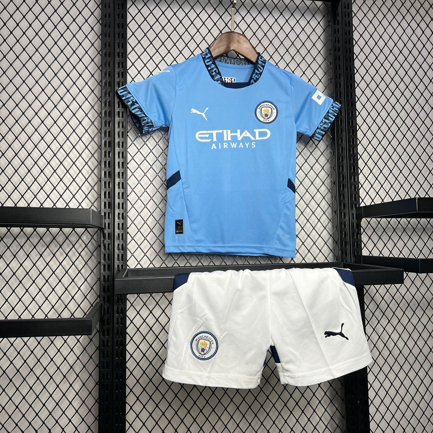 Man City Kevin De Bruyne 17 Kids Home Soccer Jersey 2024/25