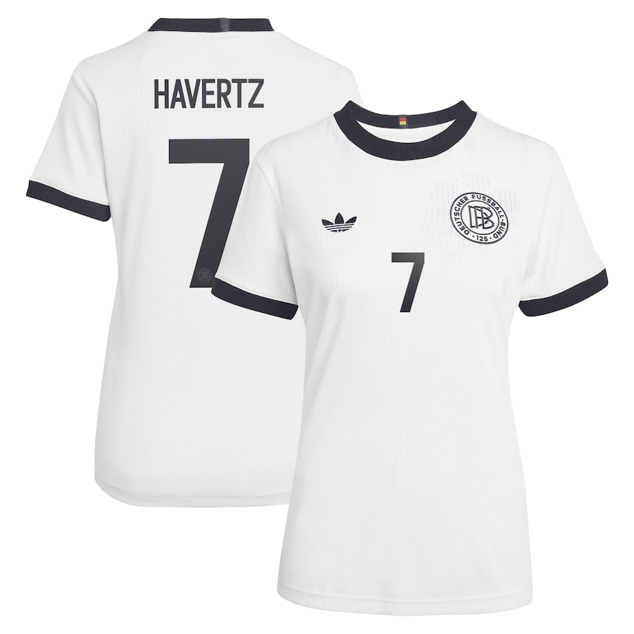 Germany Kai Havertz 7 Women's Home Soccer Jersey Euro 2025