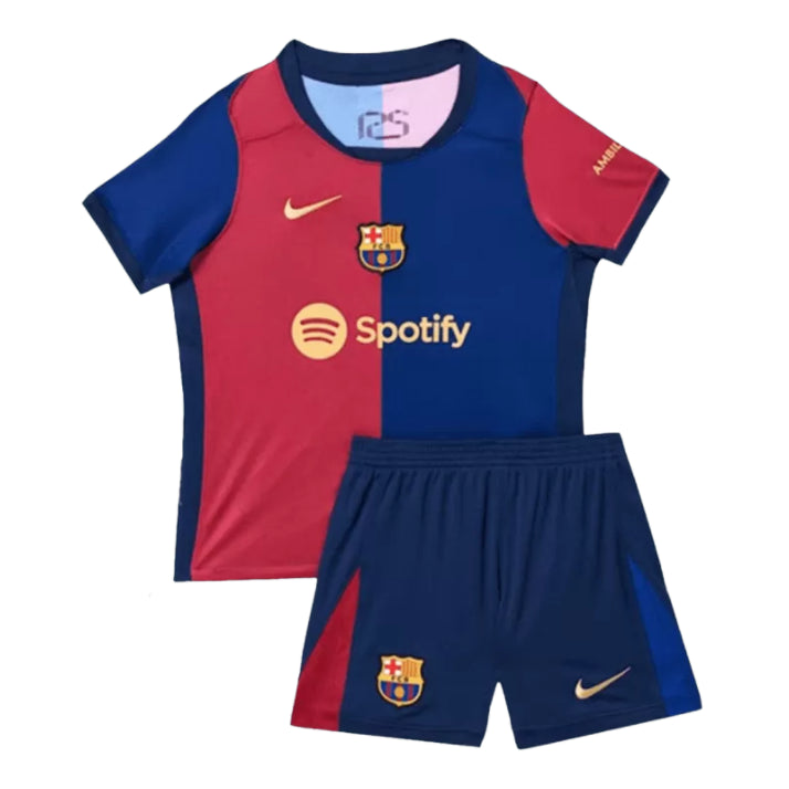 FC Barcelona Robert Lewandowski 9 Kids Home Soccer Jersey 2024/25