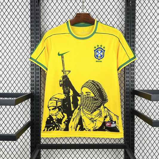 Brazil X Soldat Retro Special Edition Soccer Jersey World Cup 1998