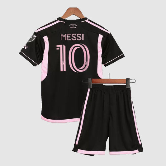 Inter Miami Lionel Messi 10 Kids Away Soccer Jersey 2023/24