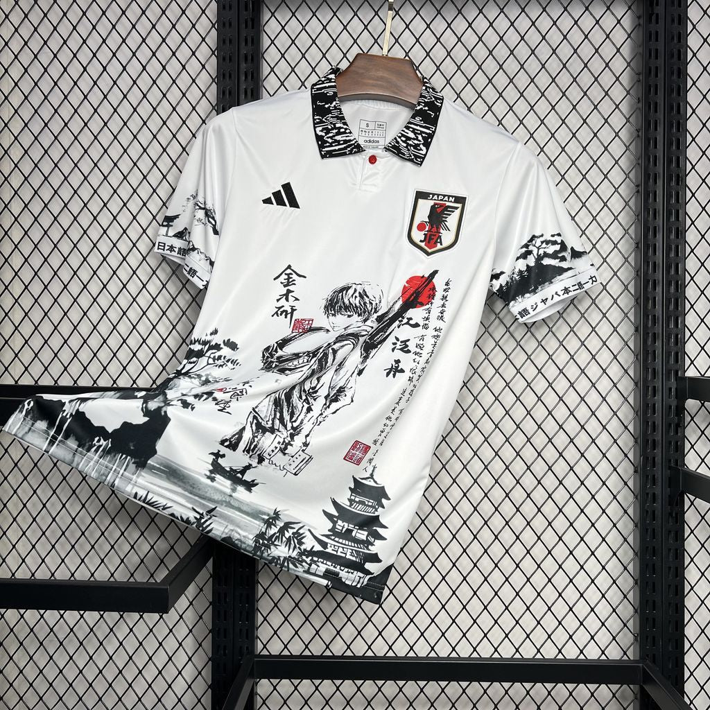 Japan Tokyo Ghoul Kaneki Ken Special Edition Soccer Jersey 2024/25 - White