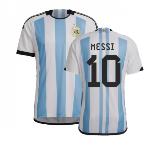 Argentina Lionel Messi 10 Kids Home Soccer Jersey 2022/23