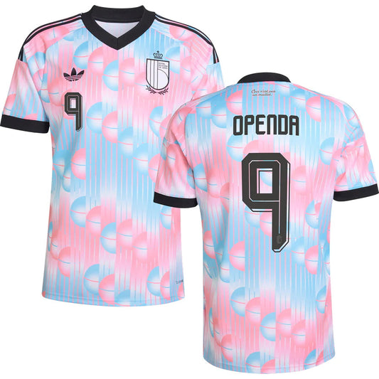 Belgium Lois Openda 9 Away Soccer Jersey World Cup 2026