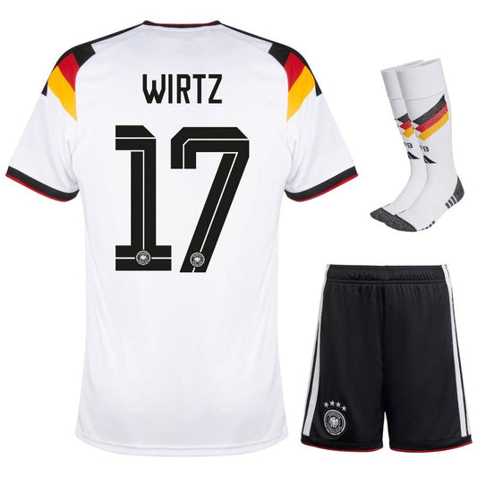 Germany Florian Wirtz 17 Kids Home Soccer Jersey World Cup 2026