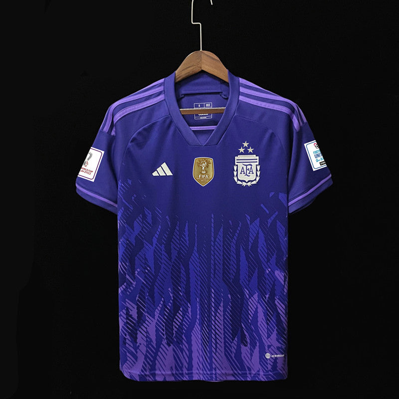 Argentina Lionel Messi 10 Kids Away Soccer Jersey 2022/23