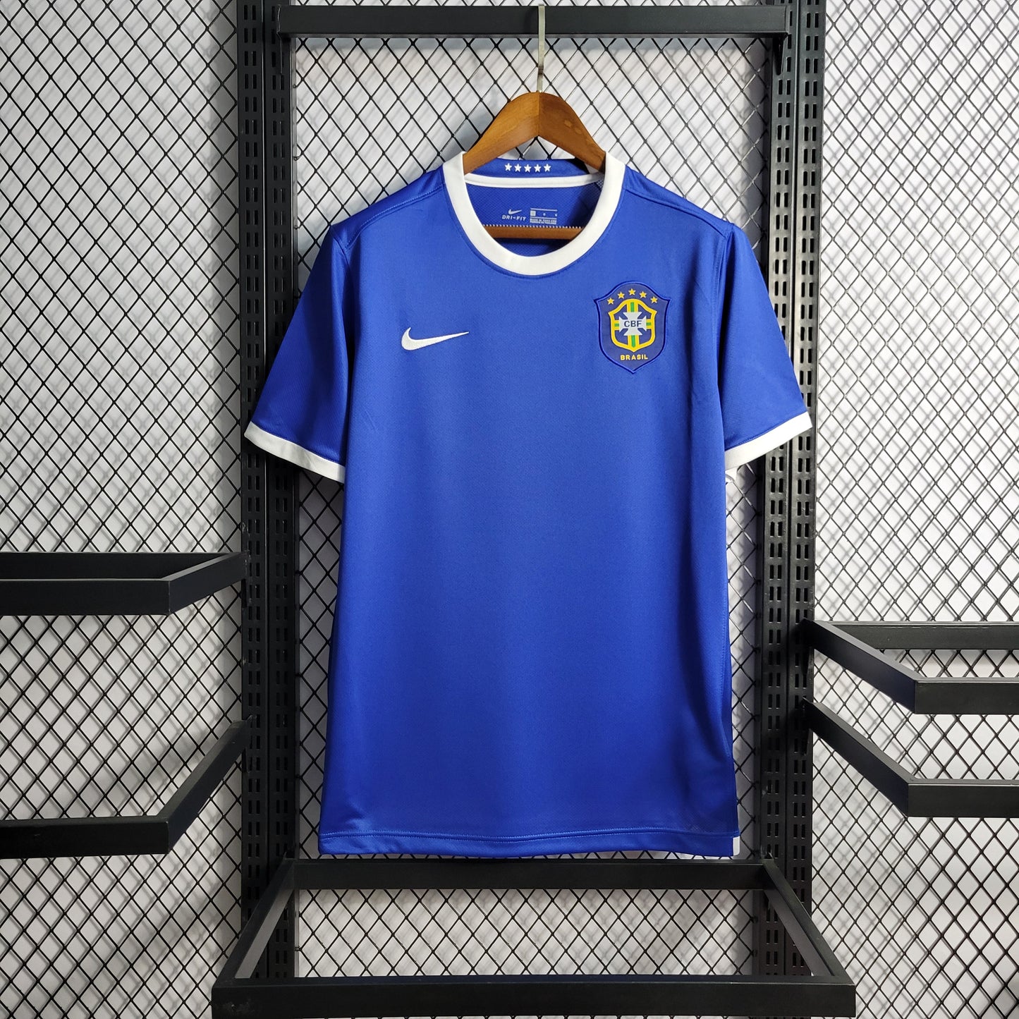 Brazil Retro Away Soccer Jersey World Cup 2006