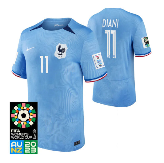 France Kadidiatou Diani 11 Home Soccer Jersey World Cup 2023