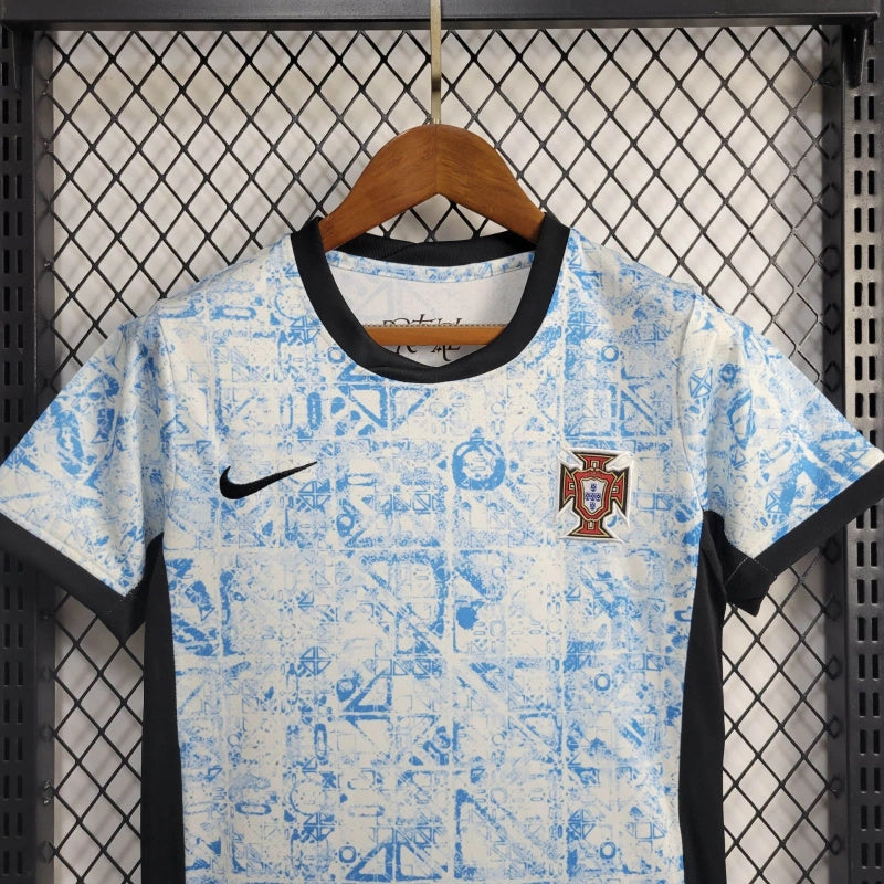 Portugal Rui Costa 10 Kids Away Soccer Jersey Euro 2024