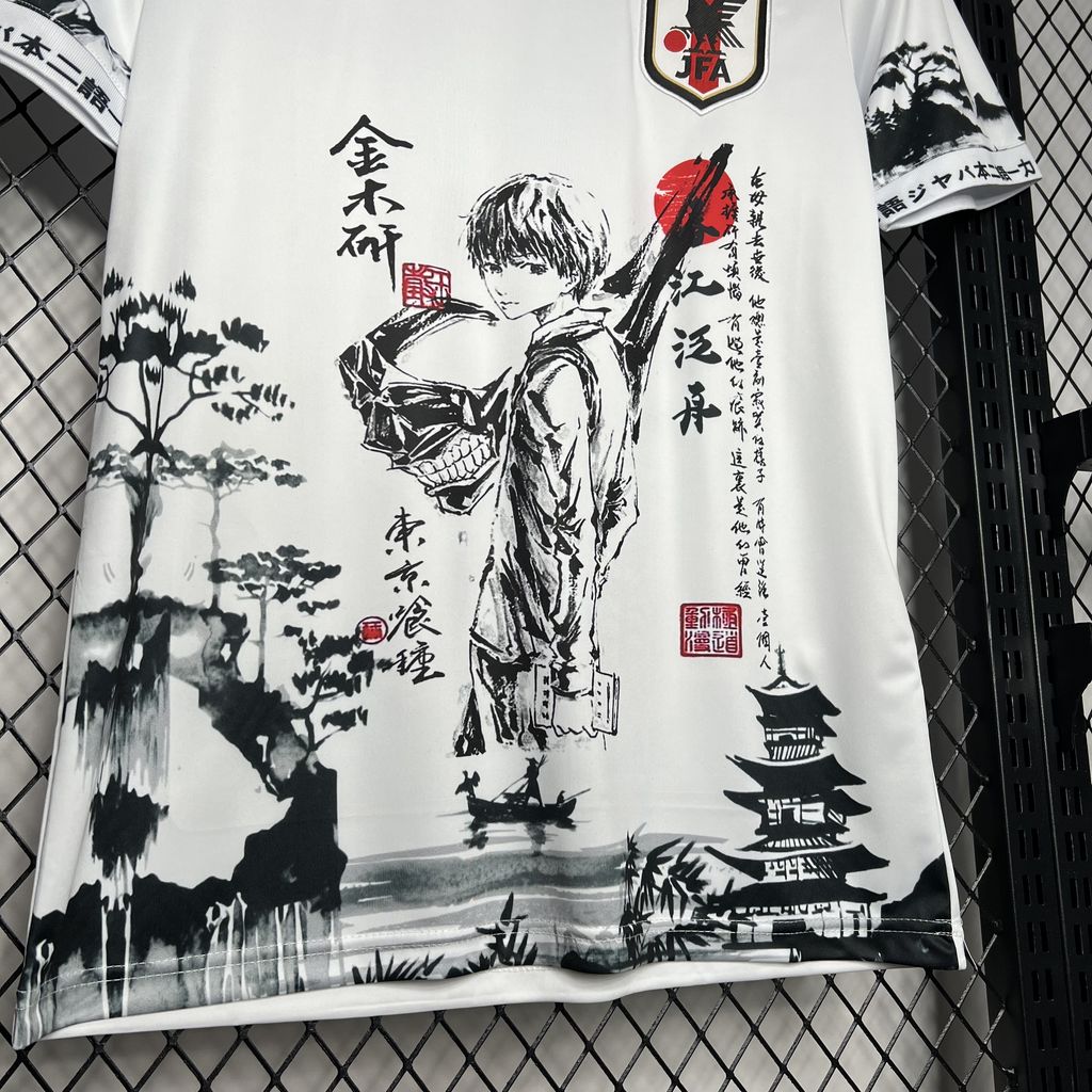 Japan Tokyo Ghoul Kaneki Ken Special Edition Soccer Jersey 2024/25 - White