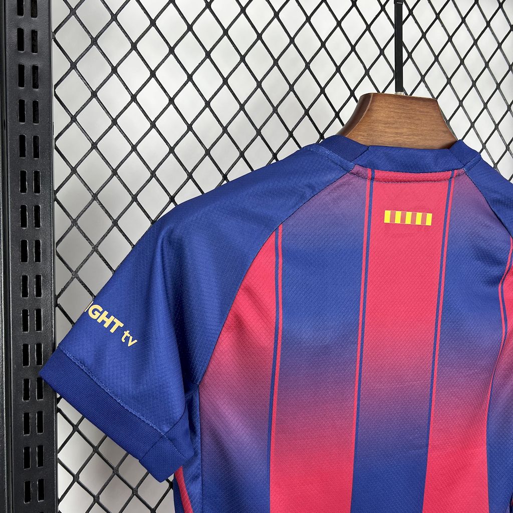 FC Barcelona Raphinha 11 Kids Home Soccer Jersey 2025-2026