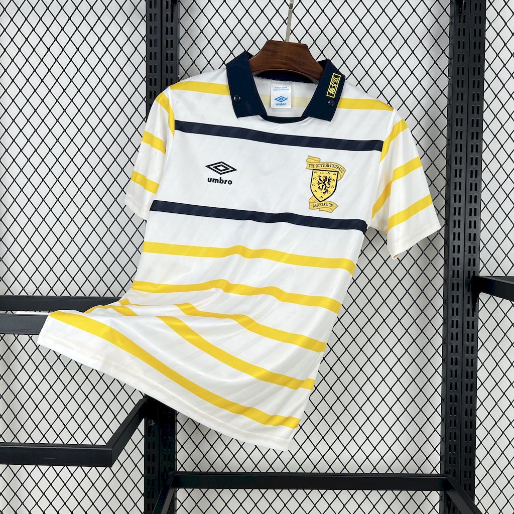 Scotland Retro Away Soccer Jersey 1990-1991