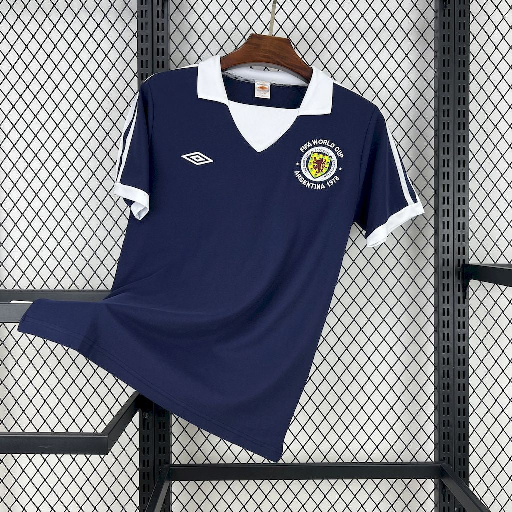 Scotland Retro Home Soccer Jersey World Cup 1978