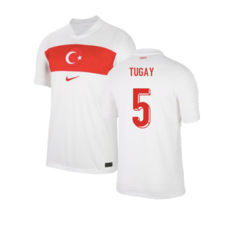 Turkey Tugay Kerimoğlu 5 Home Soccer Jersey Euro 2024