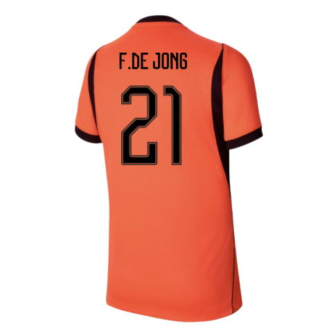Netherlands Frenkie de Jong 21 Home Soccer Jersey World Cup 2026