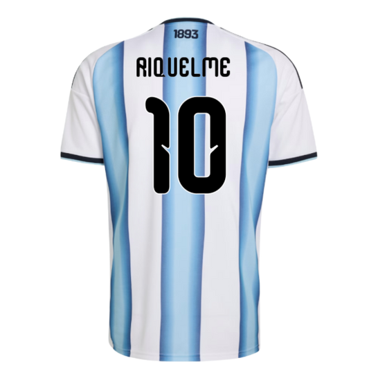 Argentina Juan Román Riquelme 10 Home Soccer Jersey World Cup 2026