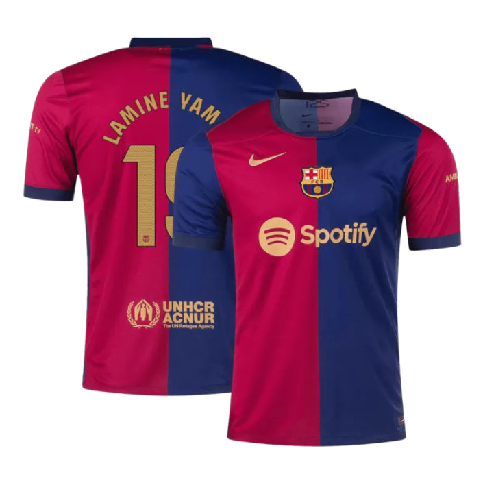 FC Barcelona Lamine Yamal 19 Home Soccer Jersey 2024/25
