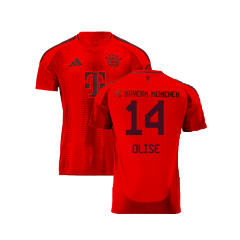 Bayern Munich Michael Olise 14 Home Soccer Jersey 2024/25