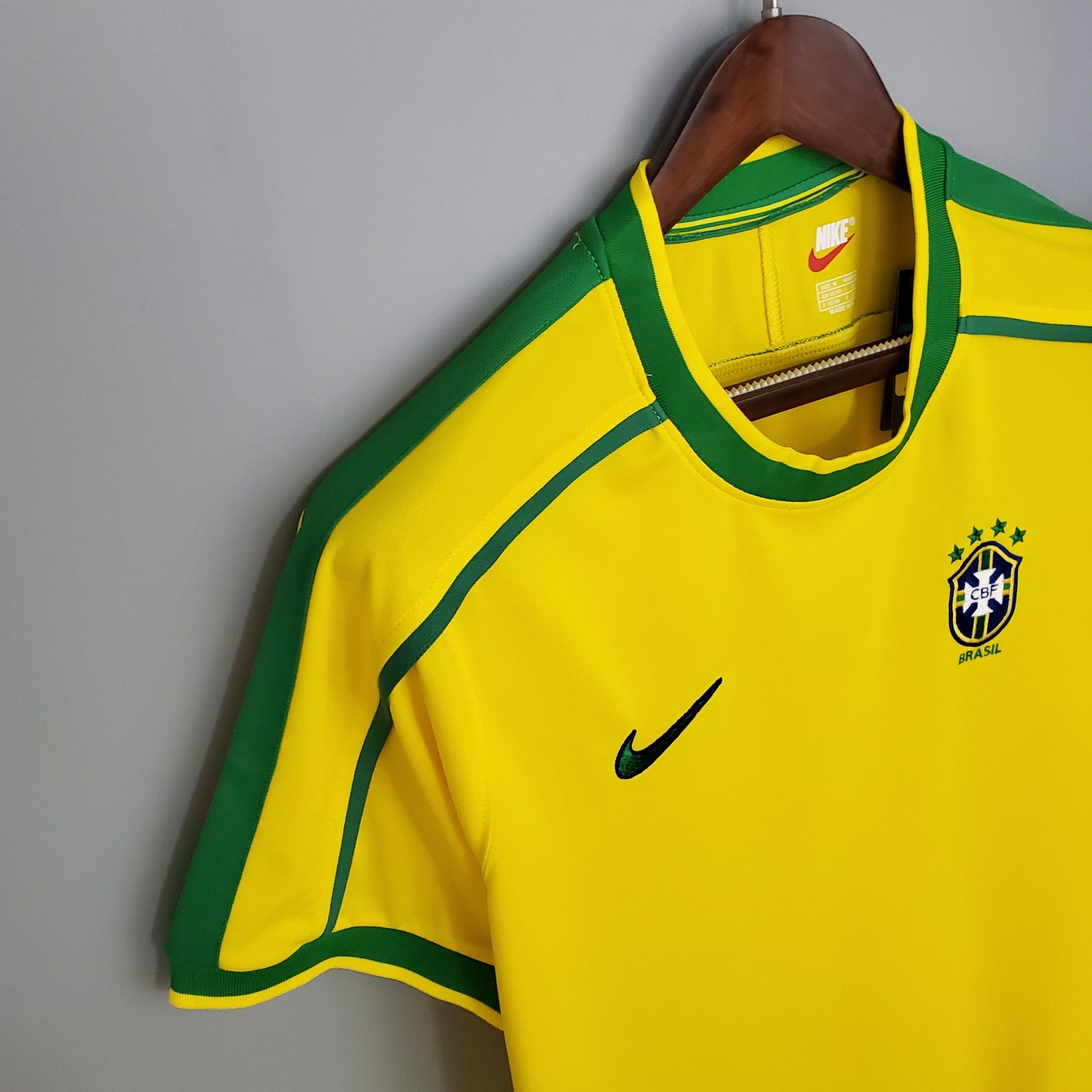 Brazil Rivaldo 10 Home Retro Soccer Jersey World Cup 1998