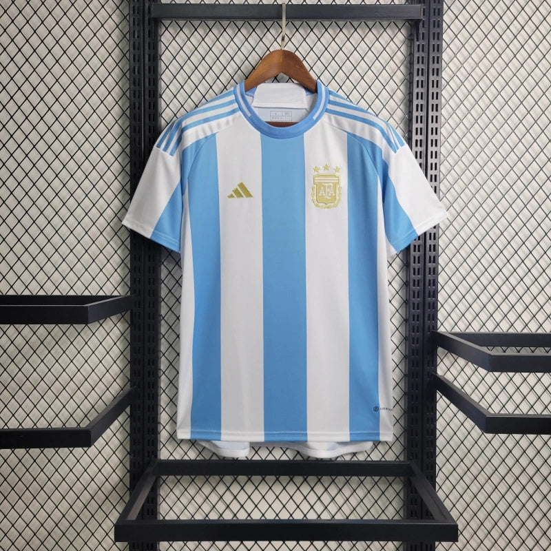 Argentina Rodrigo De Paul 7 Home Soccer Jersey 2024/25
