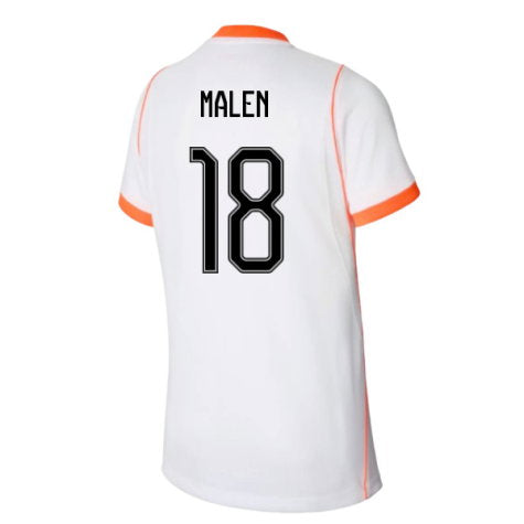 Netherlands Donyell Malen 18 Away Soccer Jersey World Cup 2026