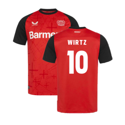 Bayer Leverkusen Florian Wirtz 10 Home Soccer Jersey 2024/25