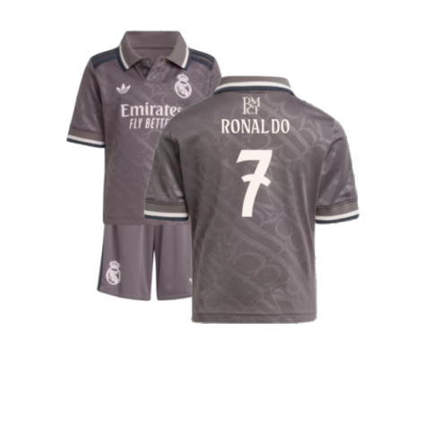 Real Madrid Cristiano Ronaldo 7 Third Kids Soccer Jersey 2024/25