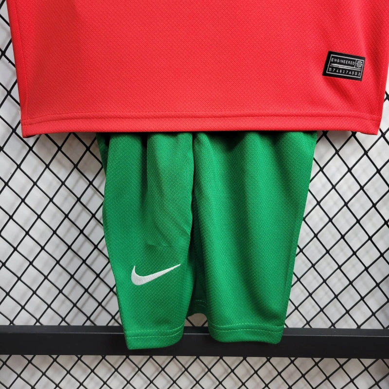 Portugal Luís Figo 7 Kids Home Soccer Jersey Euro 2024