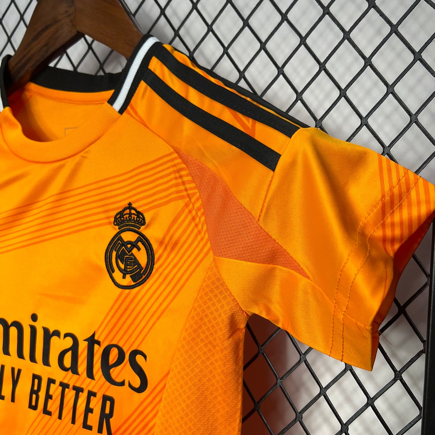 Real Madrid Kylian Mbappé 9 Away Soccer Jersey Kids Mini Kit 2024/25