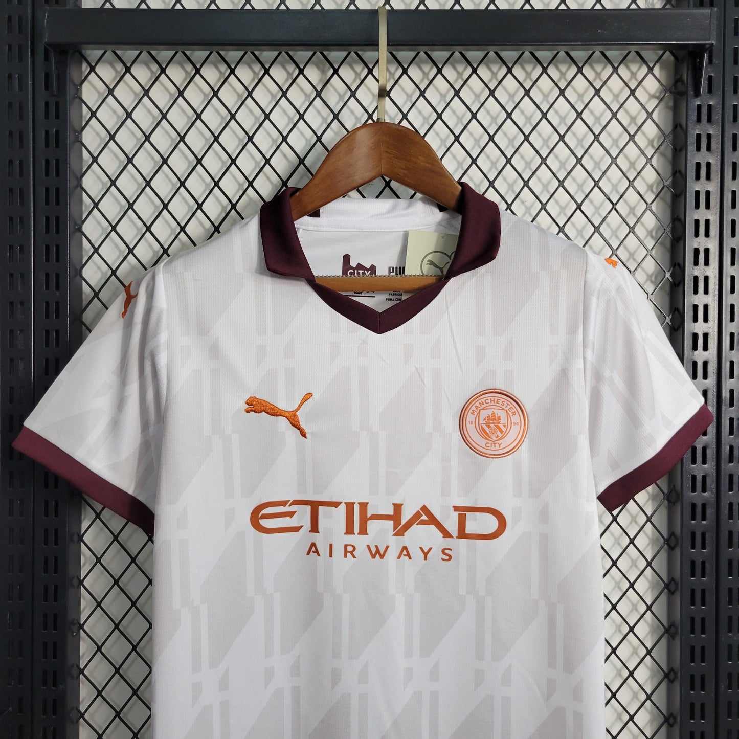 Man City Erling Haaland 9 Kids Away Soccer Jersey 2023/24
