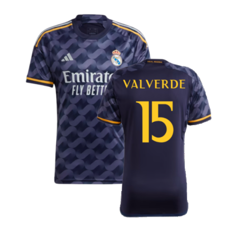 Real Madrid Federico Valverde 15 Away Soccer Jersey 2023/24
