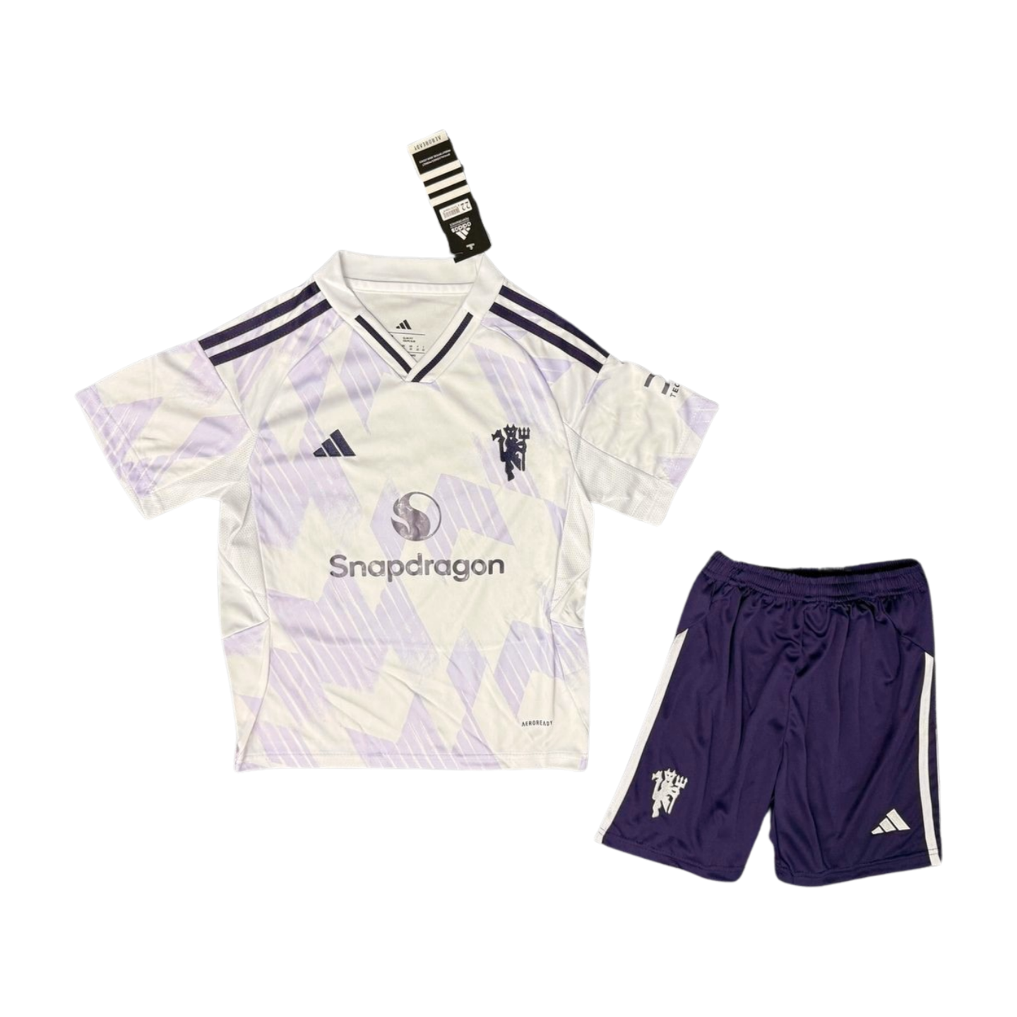 Manchester United Bruno Fernandes 8 Kids Away Soccer Jersey 2025-2026