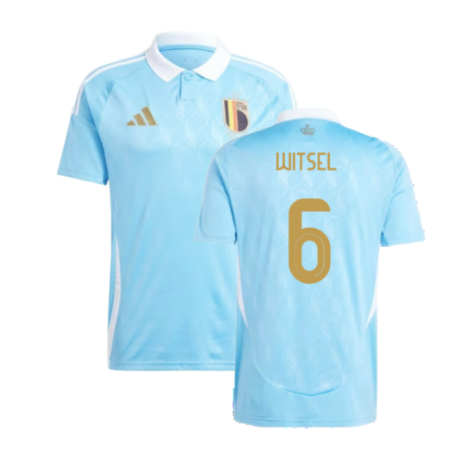 Belgium Axel Witsel 6 Away Soccer Jersey UEFA Euro 2024