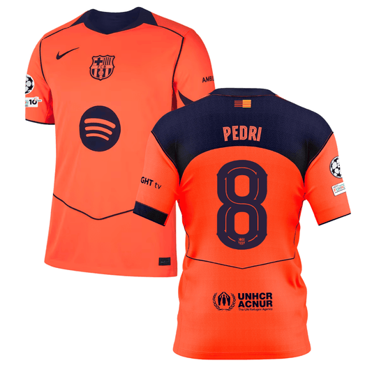 FC Barcelona Pedri 8 Third Soccer Jersey 2025-2026