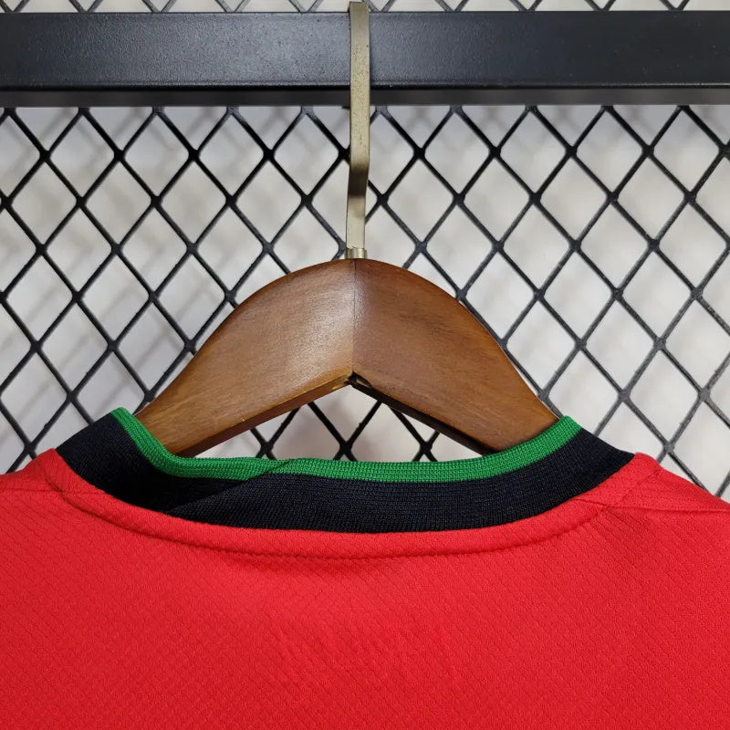 Women's Portugal Rafael Leão 17 Home Soccer Jersey Euro 2024