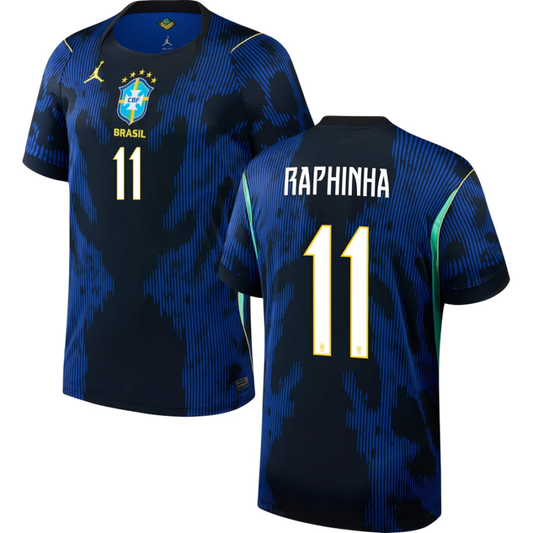 Brazil Raphinha 11 Away Soccer Jersey World Cup 2026