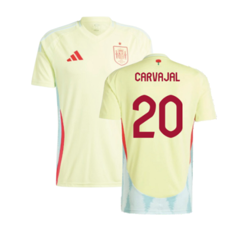 Spain Dani Carvajal 20 Away Soccer Jersey Euro 2024