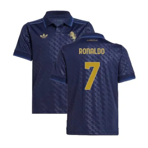 Juventus Cristiano Ronaldo 7 Third Kids Soccer Jersey 2024/25