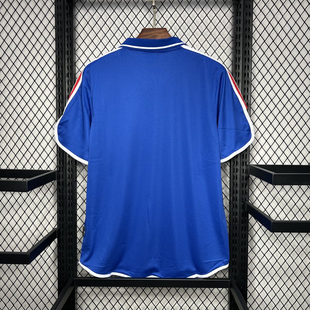 France Home Retro Soccer Jersey UEFA Euro 2000