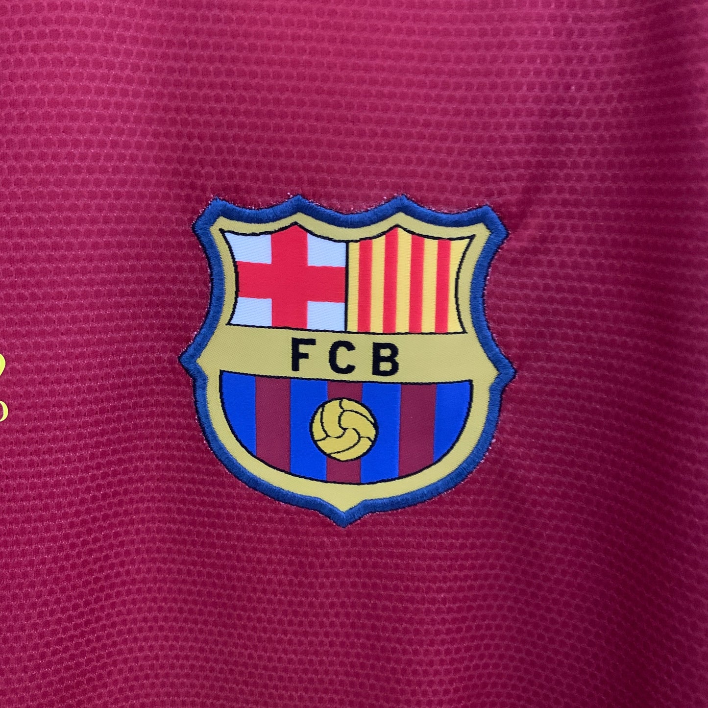 FC Barcelona Lionel Messi 10 UCL Final Retro Long Sleeve Home Soccer Jersey 2008-2009