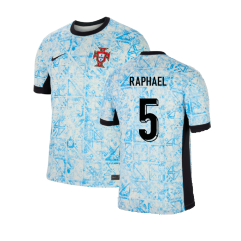 Portugal Raphael Guerreiro 5 Away Soccer Jersey Euro 2024