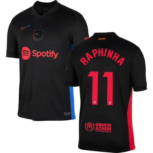 FC Barcelona Raphinha 11 Away Soccer Jersey 2024-2025