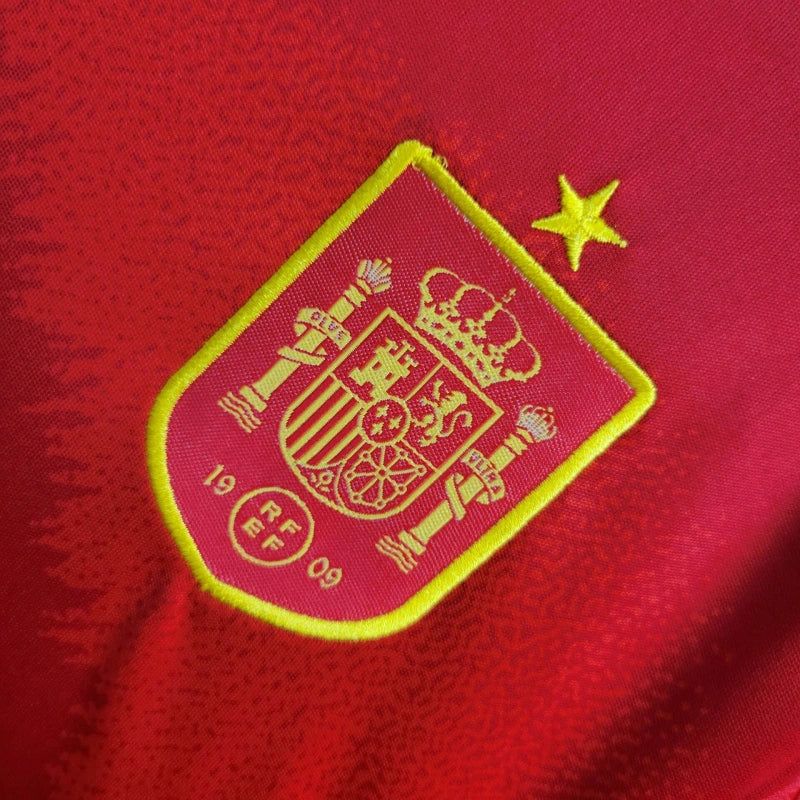 Spain Sergio Busquets 5 Kids Home Soccer Jersey Euro 2024