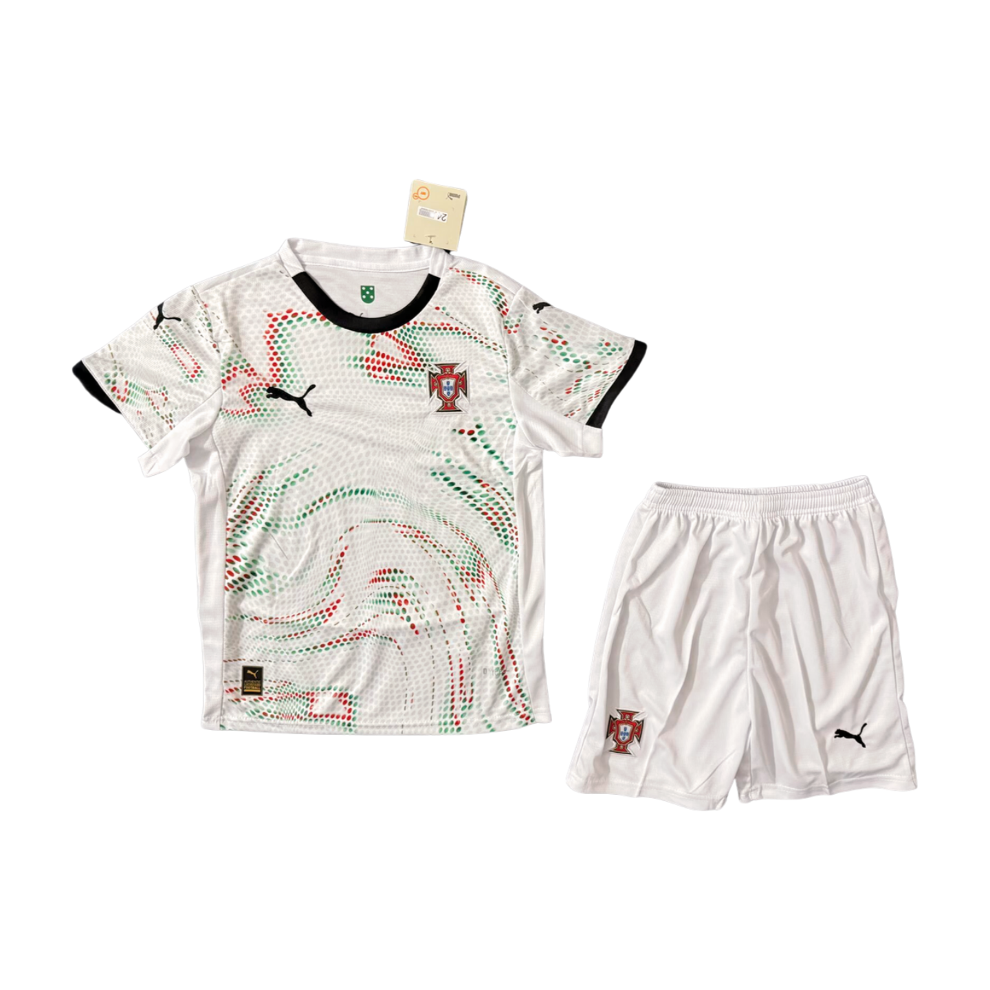 Portugal Pepe 3 Away Soccer Jersey Kids Kit 2025-2026